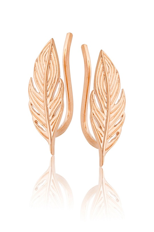 Stříbrné pozlacené náušnice ANIA KRUK Hippie pozlacení zlatá SGCKS0340Z