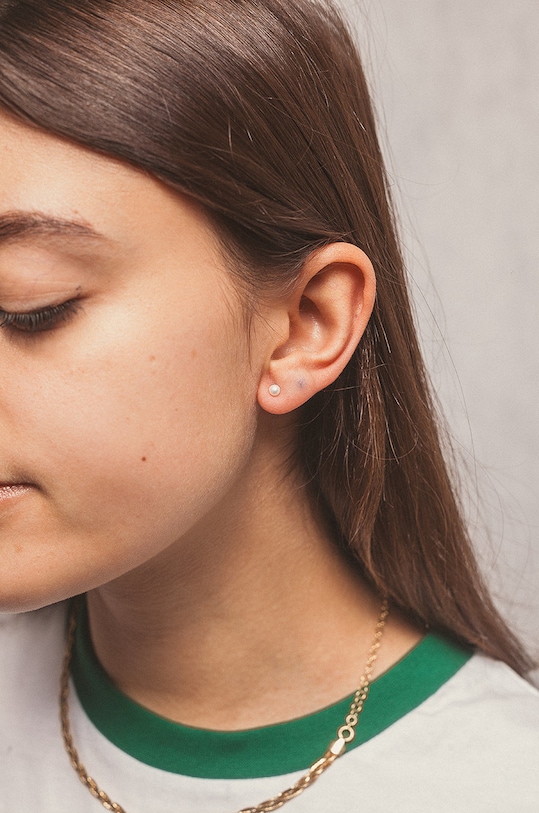 Stříbrné pozlacené náušnice ANIA KRUK Ariel SALKP0010Z zlatá ZA00