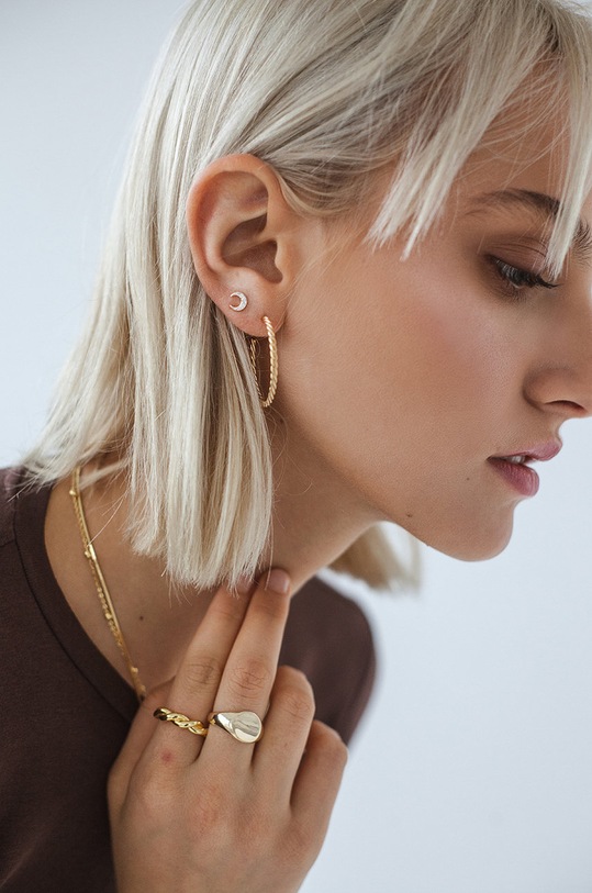 Náušnice ANIA KRUK MRUKM0190Z zlatá ZA00