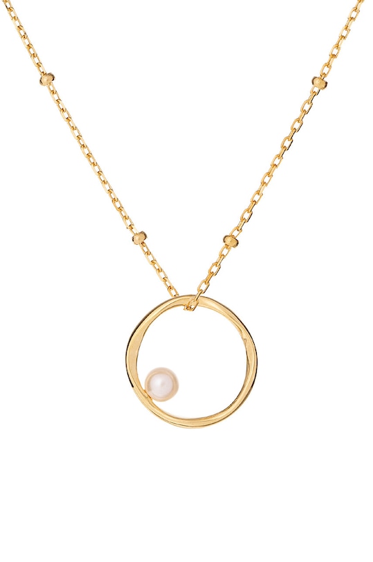 Ogrlica iz srebra prevlečenega z zlatom ANIA KRUK Ariel srebro zlata STNNP0120Z