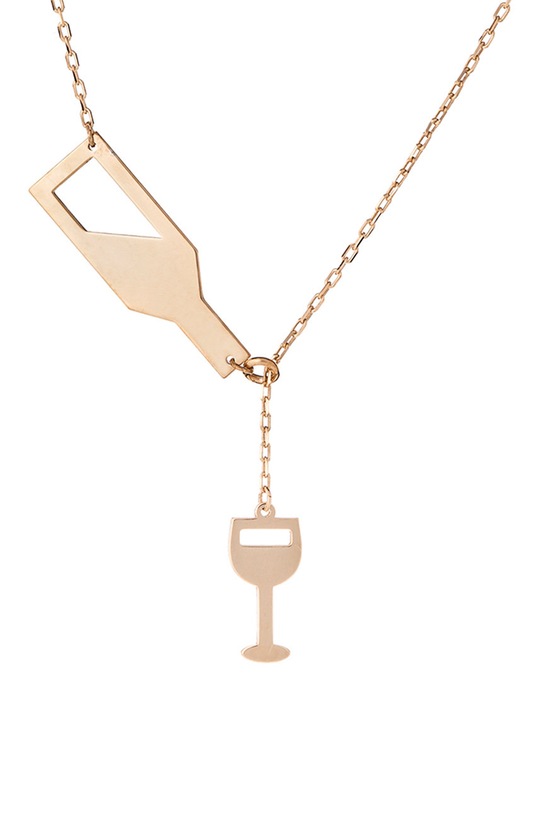 Srebrna ogrlica prevučena zlatom ANIA KRUK Believe pozlata zlatna SYZNS1010Z