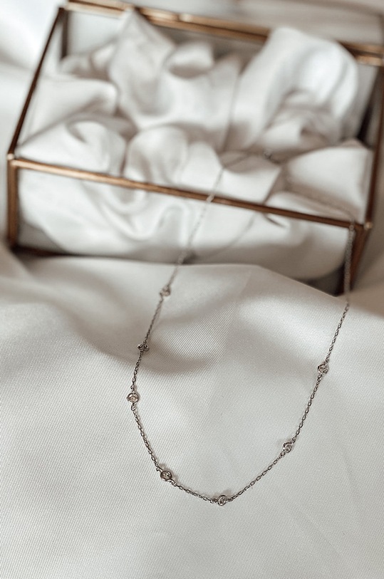 Srebrna ogrlica ANIA KRUK Glamour SYZNS0090 srebrna ZA00