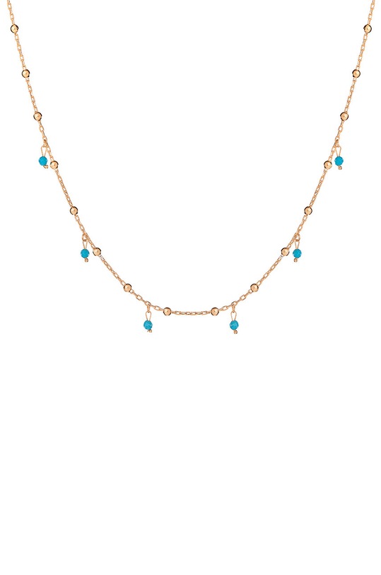 ANIA KRUK naszyjnik ze srebra pokrytego złotem Oval srebro złoty SYZNS0140Z