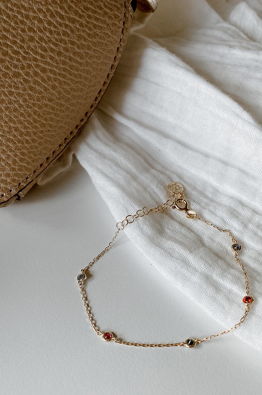 Zapestnica iz srebra prevlečenega z zlatom ANIA KRUK Sugar SYZAS0990Z zlata ZA00