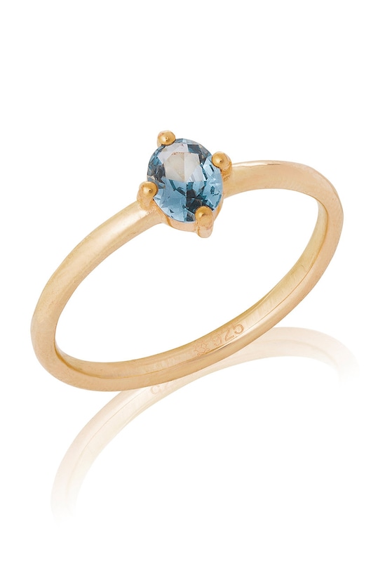 Pozlačeni srebrni prstan ANIA KRUK Sugar srebro zlata STNPS0170Z