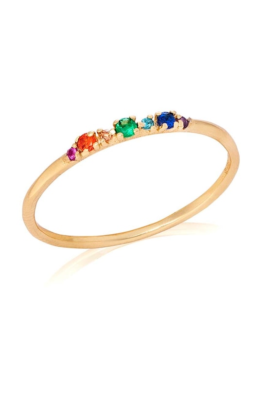 ANIA KRUK pierścionek ze srebra pokrytego złotem Sugar srebro złoty SMRPS0600Z