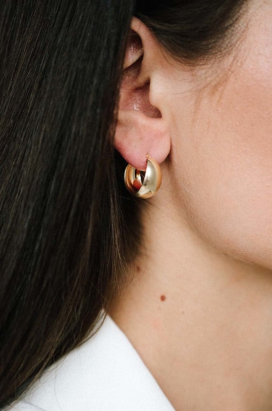 Strieborné pozlátené náušnice ANIA KRUK Trendy SSIKS1520Z zlatá ZA00