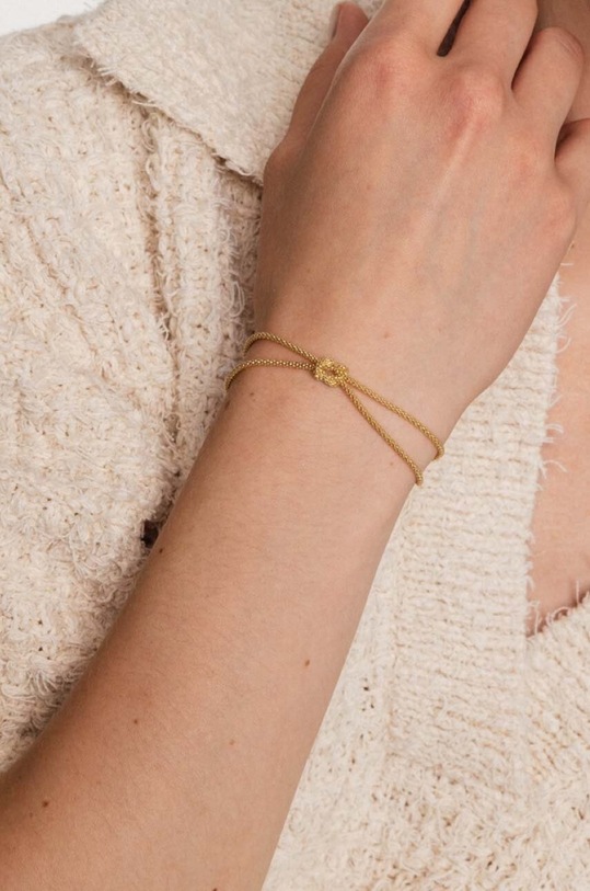 ANIA KRUK bransoletka ze srebra pokrytego złotem Oval złoty SLTAS1040Z