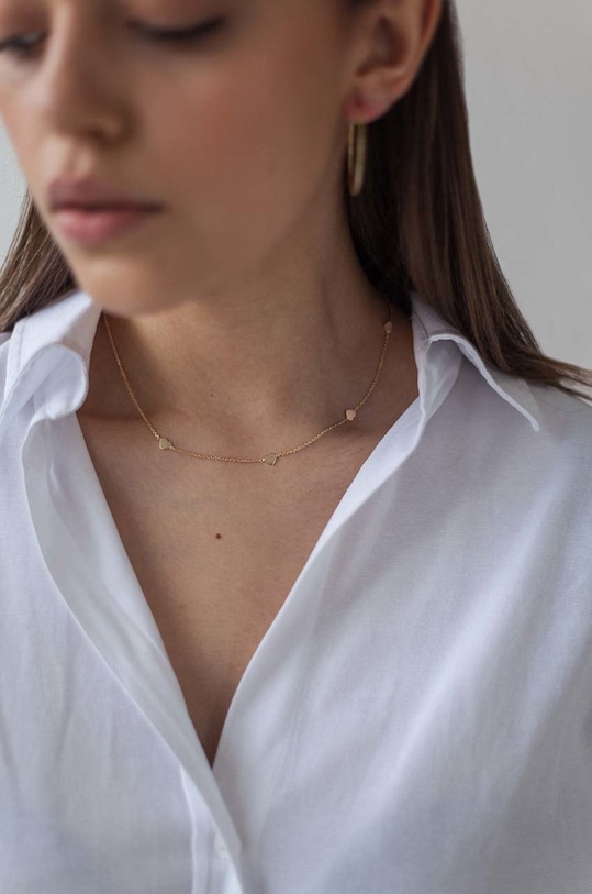 ANIA KRUK colier din argint placat cu aur Romantica SLTNS1680Z aur ZA00