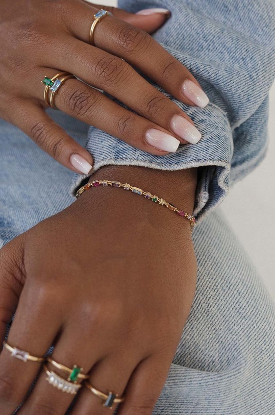 ANIA KRUK bransoletka ze srebra pokrytego złotem Sugar SYZAS1430Z złoty ZA00