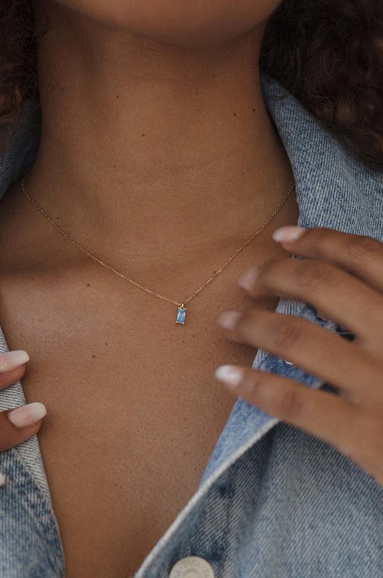 Stříbrný pozlacený náhrdelník ANIA KRUK Sugar SYZNS1374Z zlatá ZA00