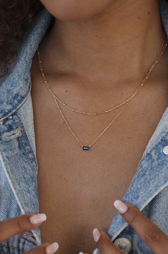 Stříbrný pozlacený náhrdelník ANIA KRUK Sugar SYZNS1411Z zlatá ZA00