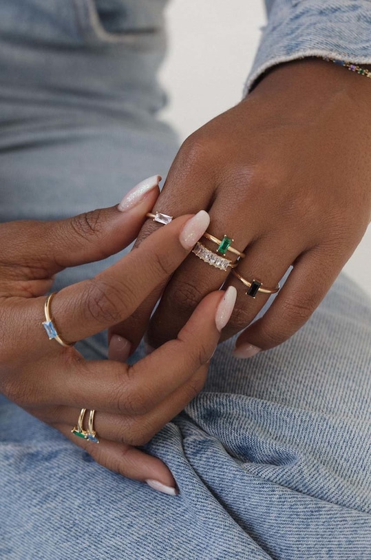 ANIA KRUK aranyozott ezüst gyűrű Sugar SYZPS1416Z arany ZA00