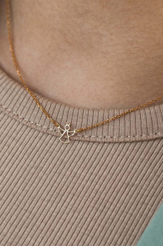 Akcesoria ANIA KRUK naszyjnik ze srebra pokrytego złotem SLTNS2220Z złoty