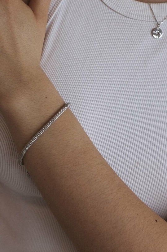 Stříbrný náramek ANIA KRUK OVAL SSIAS0570 stříbrná ZA00