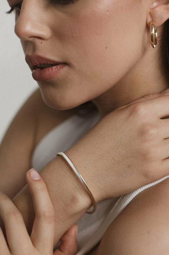 ANIA KRUK bransoletka ze srebra pokrytego złotem TRENDY SSIAS1582Z złoty ZA00