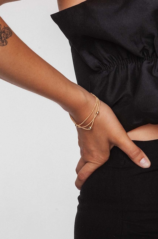 ANIA KRUK bracciale in argento placcato in oro OVAL SLTAS2490Z oro ZA00