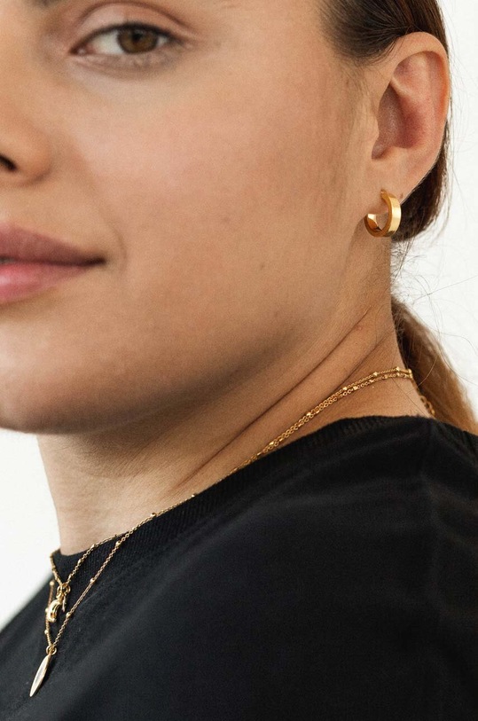 Stříbrné pozlacené náušnice ANIA KRUK TRENDY SLTKS2350Z zlatá ZA00