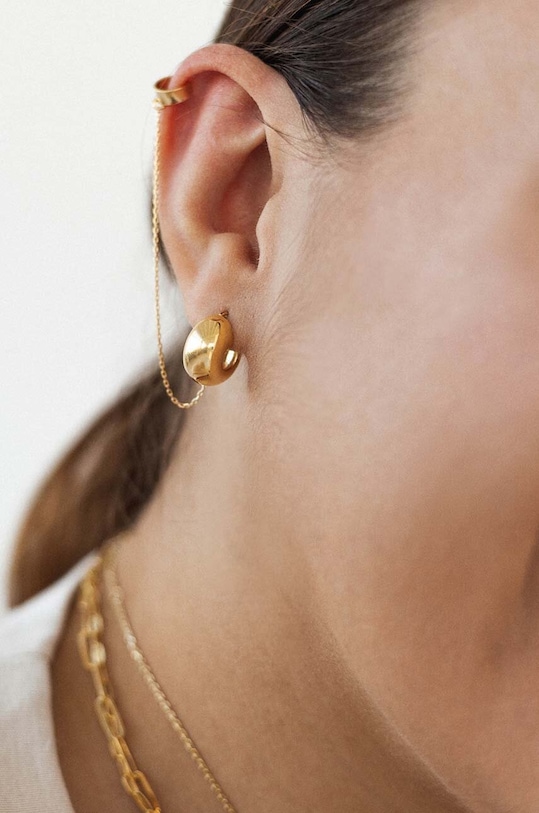 Серебряные серьги с позолотой ANIA KRUK TRENDY SLTKS2390Z золотой ZA00