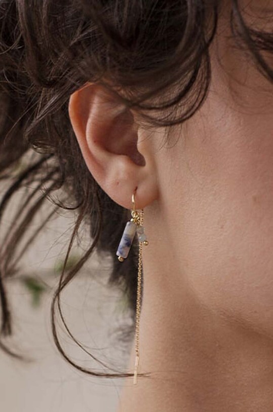 ANIA KRUK aranyozott ezüst fülbevaló SUMMER SAKKN1570Z arany ZA00