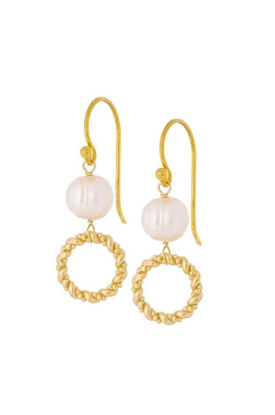 Ασημένια επιχρυσωμένα σκουλαρίκια ANIA KRUK VINTAGE ασήμι χρυσαφί SAKKP0310Z