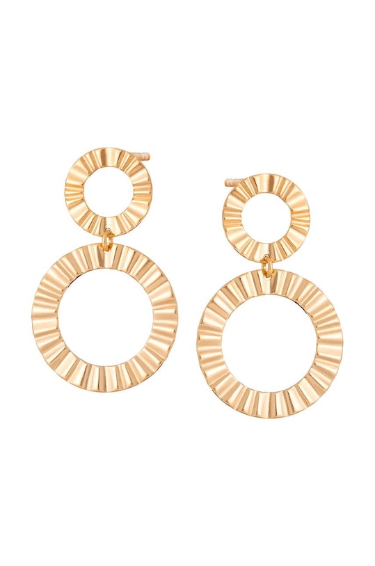 Stříbrné pozlacené náušnice ANIA KRUK BLAIR pozlacení zlatá SGCKS2110Z