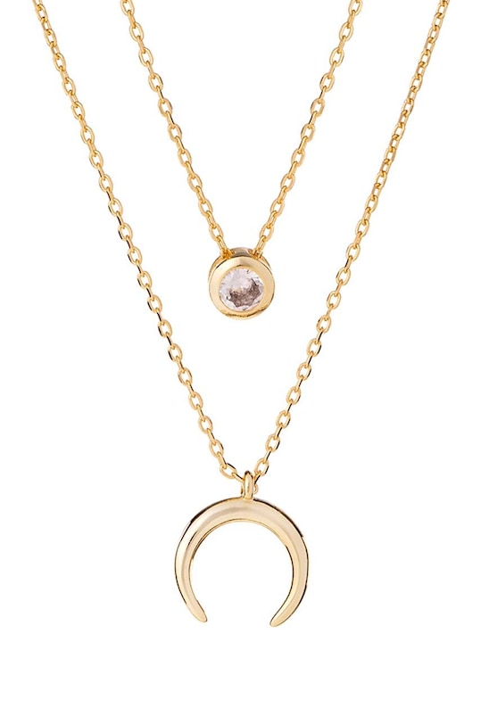 ANIA KRUK naszyjnik ze srebra pokrytego złotem SKY srebro złoty SMVNS0710Z