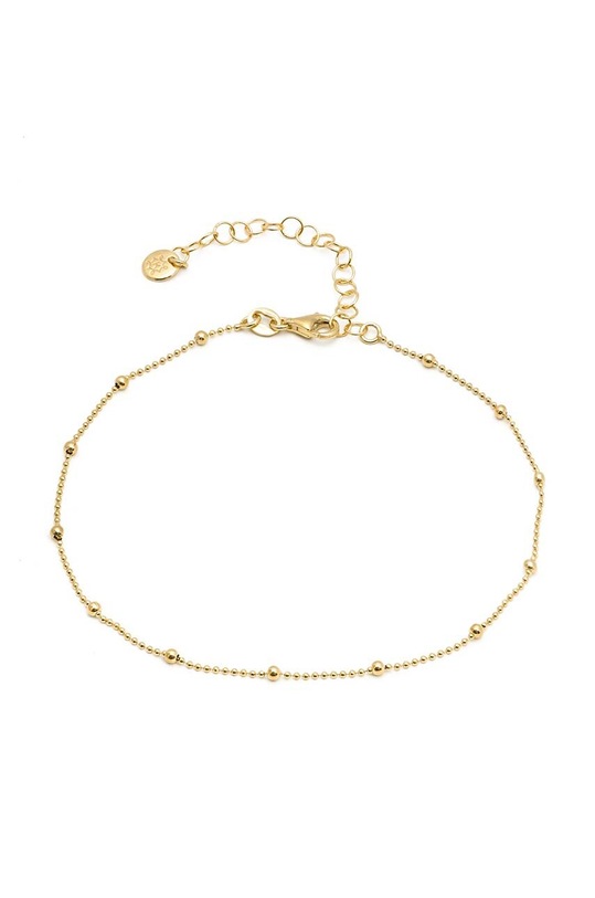 Pozlátený náramok na členok ANIA KRUK TRENDY striebro zlatá SGCAS2780Z