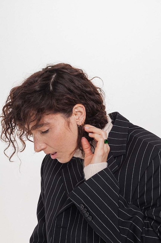 Серебряные серьги с позолотой ANIA KRUK ROCK IT золотой SRUKS0750Z