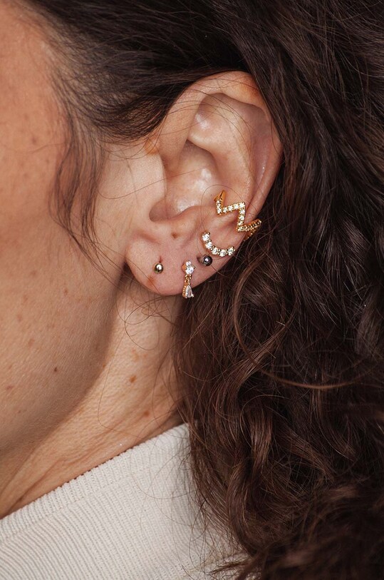 Accesorii ANIA KRUK cercel din argint placat cu aur ROCK IT SRUKS0810Z aur