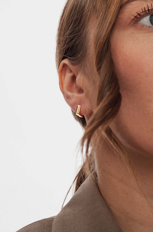Серебряные серьги с позолотой ANIA KRUK Rock It золотой SRUKS0990Z