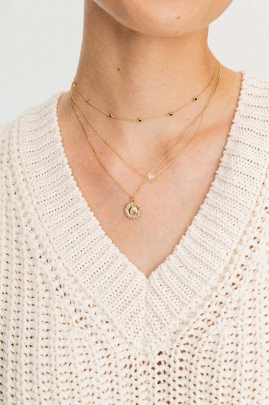 Doplňky Stříbrný pozlacený náhrdelník ANIA KRUK BELIEVE SAKNS2290Z zlatá