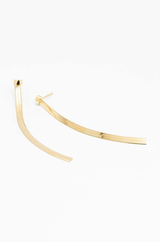 Ασημένια επιχρυσωμένα σκουλαρίκια ANIA KRUK TRENDY SMVKS1530Z χρυσαφί ZA00