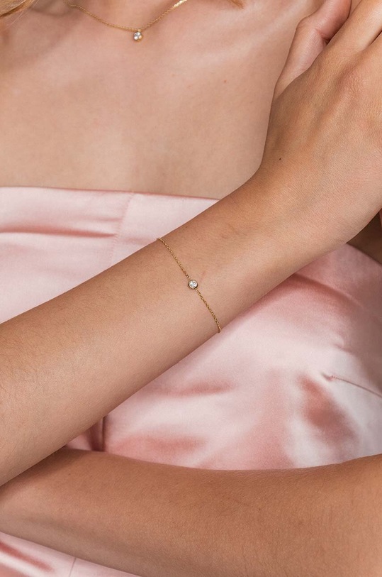 Doplňky Stříbrný pozlacený náhrdelník ANIA KRUK GLAMOUR SMVNC1642Z zlatá