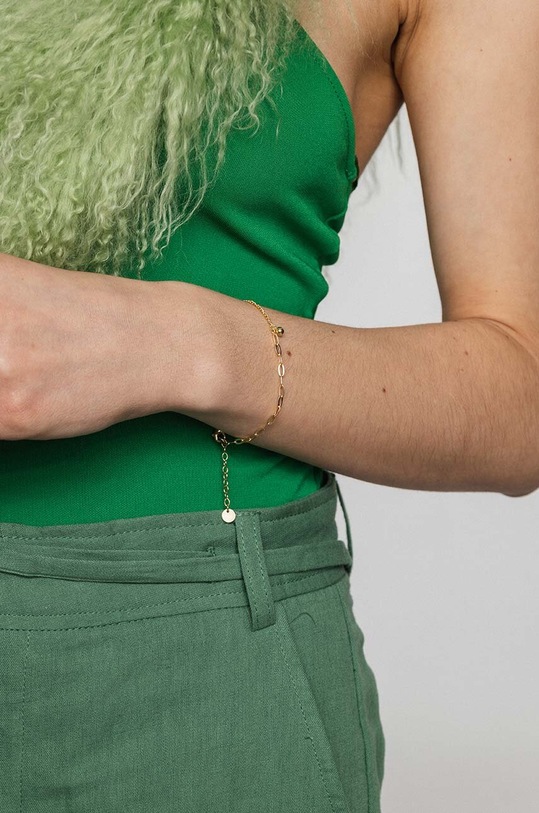 Akcesoria ANIA KRUK bransoletka ze srebra pokrytego złotem TRENDY SSIAS1680Z złoty