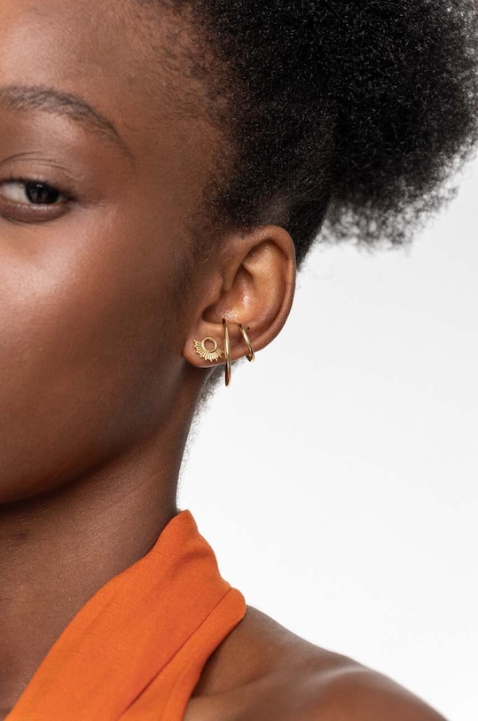 ANIA KRUK aranyozott ezüst fülbevaló BLAIR SAKKS2210Z arany