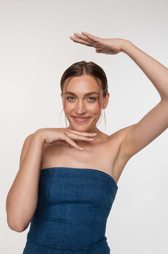 Pozlacené náušnice ANIA KRUK TRENDY SMVKS1700Z zlatá