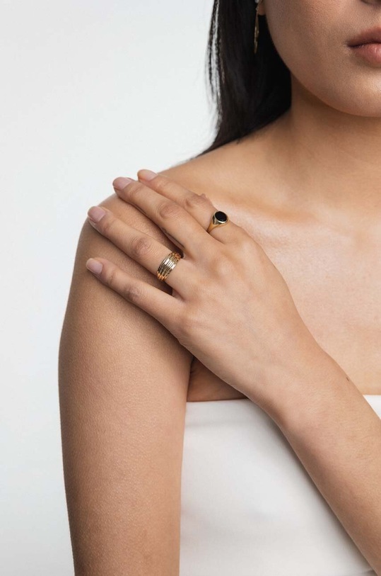 Аксесуари Золотий перстень ANIA KRUK ROYAL ZEMPN2061 золотий