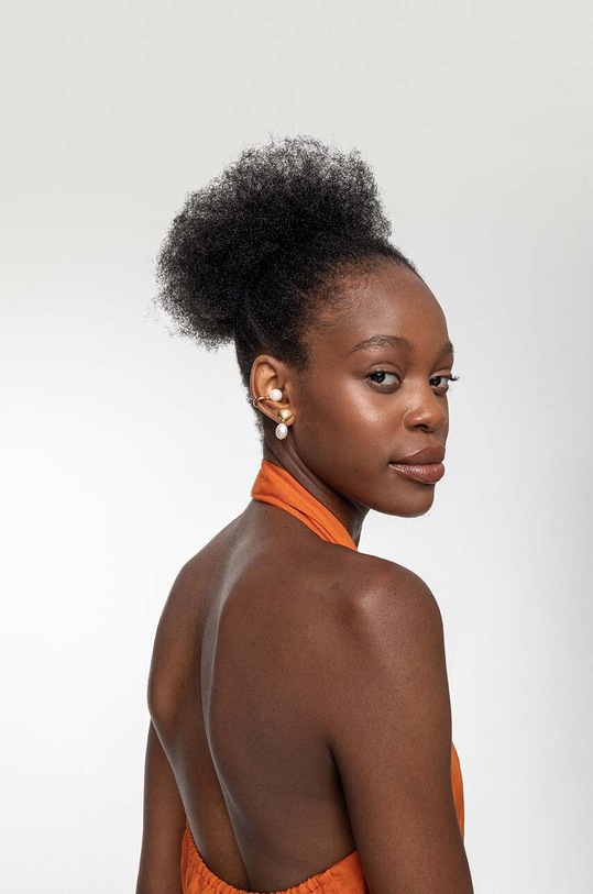 Pozlacené náušnice ANIA KRUK ARIEL zlatá SARKP0052Z