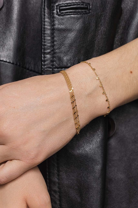 Doplňky Stříbrný pozlacený náramek ANIA KRUK COSMO SSIAS1660Z zlatá