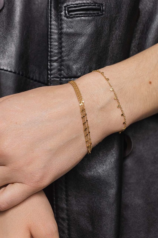 Doplňky Stříbrný pozlacený náramek ANIA KRUK COSMO SSIAS1700Z zlatá