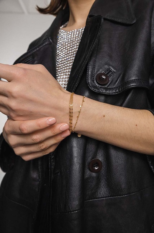 Stříbrný pozlacený náramek ANIA KRUK COSMO zlatá SSIAS1700Z