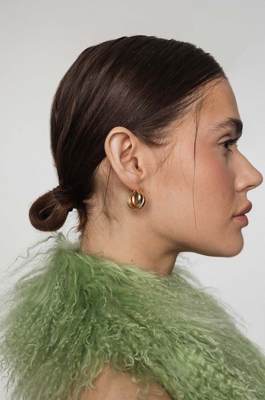 Doplnky Strieborné pozlátené náušnice ANIA KRUK VINTAGE SSIKS1850Z zlatá