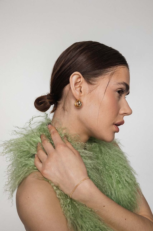 Strieborné pozlátené náušnice ANIA KRUK VINTAGE zlatá SSIKS1850Z