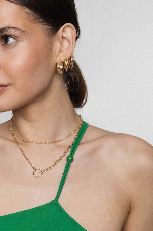 Серебряные серьги с позолотой ANIA KRUK TRENDY золотой SSIKS1870Z