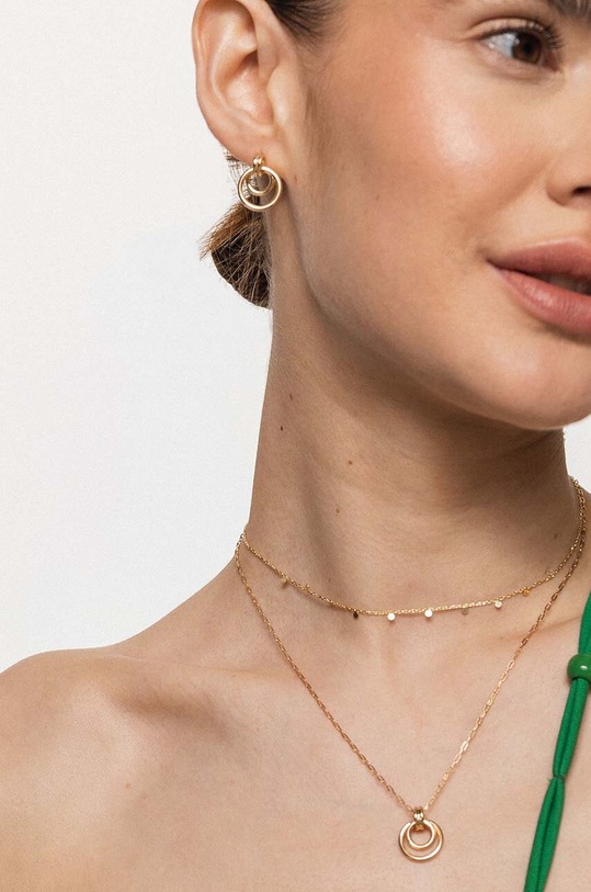 Accesorii ANIA KRUK colier din argint placat cu aur COSMO SSINS1660Z aur