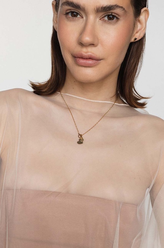 ANIA KRUK naszyjnik ze srebra pokrytego złotem ROMANTICA złoty SSINS1750Z