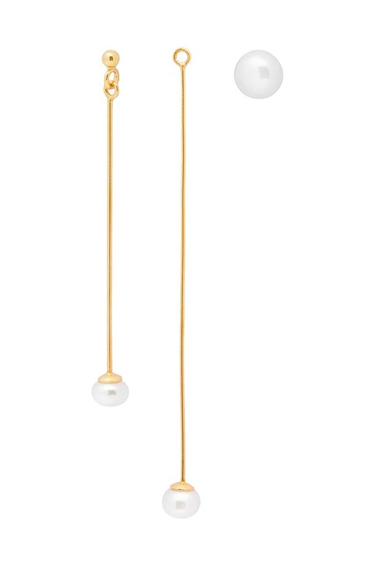 Stříbrné pozlacené náušnice ANIA KRUK ARIEL pozlacení zlatá SMVKP1672Z