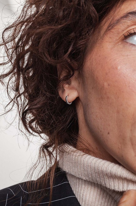 Dodatki Piercing uhan ANIA KRUK ROCK IT SRUKC0792 srebrna