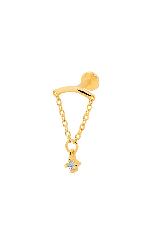 Piercing uhan ANIA KRUK ROCK IT srebro zlata SRUKC1872Z